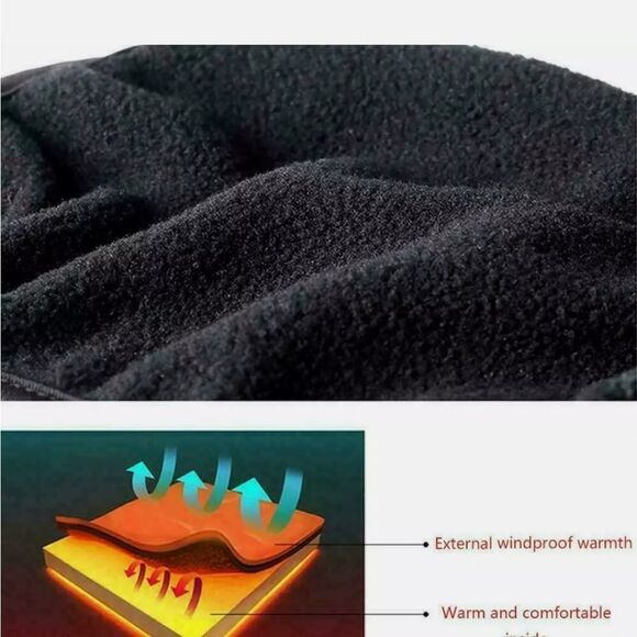 US FAST Winter Fleece Ear Warmer Earmuffs Ski Half Face Mask for Cold Weather - Picture 11 of 11